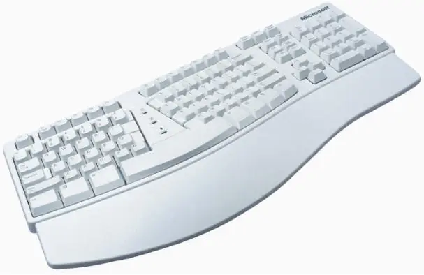 geteilte Tastatur